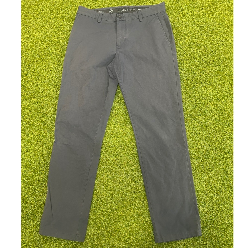 Vineyard Vines Mens On The Go Pants Navy Blue Performance Chino 32x30